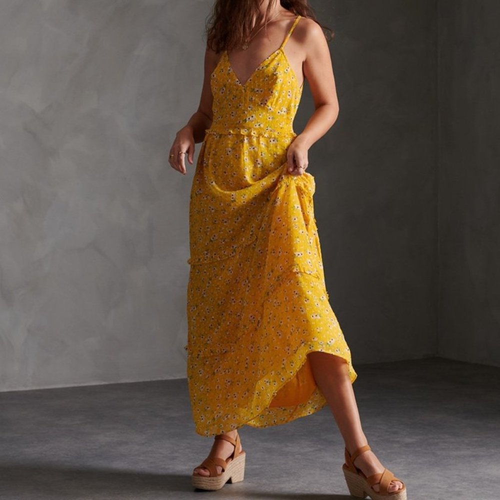 Superdry London Women's Margaux Maxi Long Dress